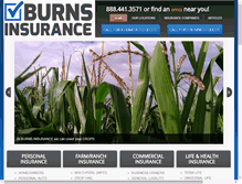 Tablet Screenshot of burnsinsagency.com